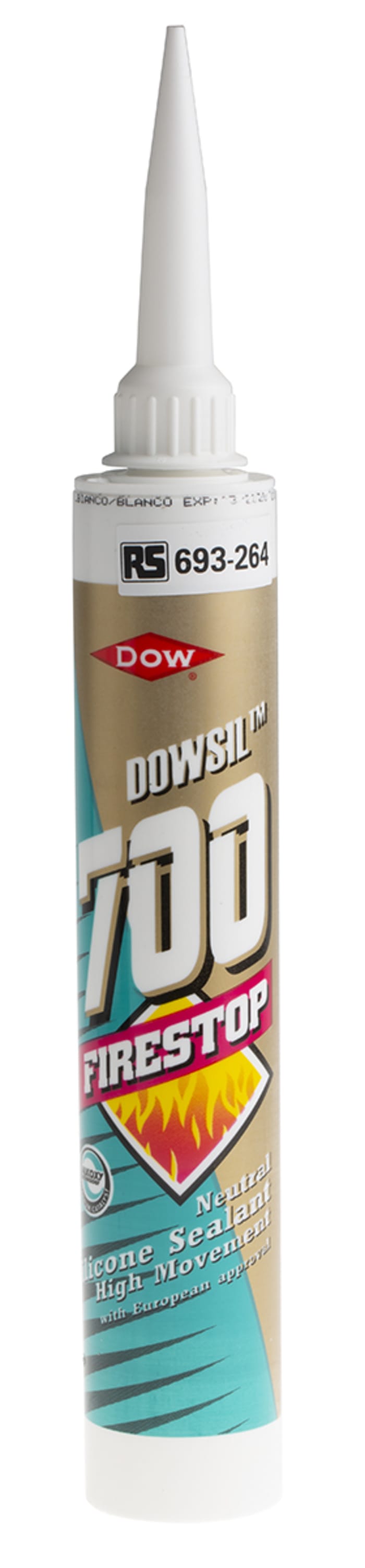 Mastic Dow Corning Firestop 700, Blanc, Cartouche 380 ml