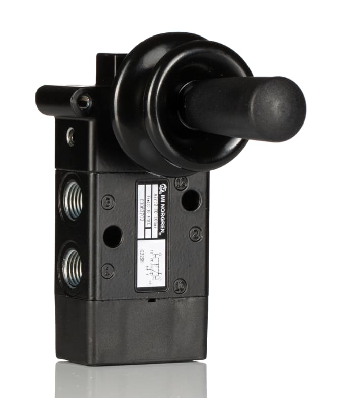 Norgren Lever 3/2 Pneumatic Manual Control Valve 03 Series, G 1/4, 1/4in, III B