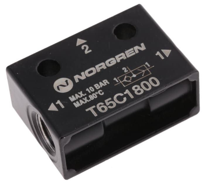 Norgren T65C series 10 bar Pneumatic Logic Controller with OR function