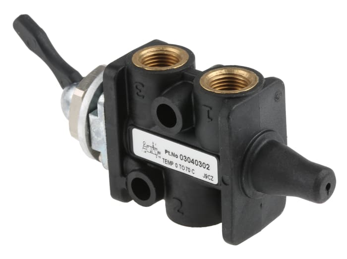 Norgren Toggle 3/2 Pneumatic Manual Control Valve Super X Series, G 1/8, 1/8in, III B