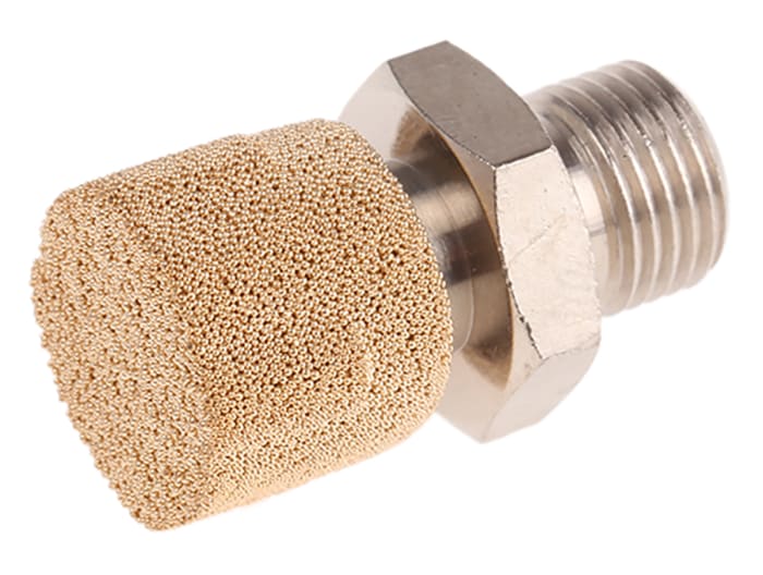 Silencieux pneumatique Legris Séries 0672, G 1/8 Mâle, Fileté, en Laiton, bronze fritté 12bar