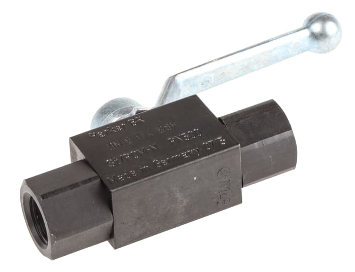 Parker Phosphated Steel Hydraulic Ball Valve, KH1/4CFX G 1/4