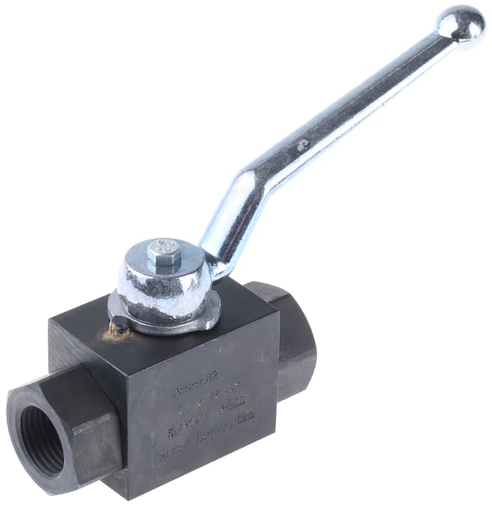 Parker Phosphated Steel Hydraulic Ball Valve, KH1/2CFX G 1/2