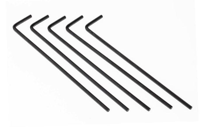 RS PRO 5 piece L Shape Metric Hex Key Set, 2.5mm