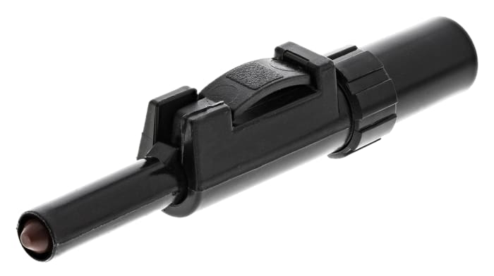 Hirschmann Test & Measurement Black Male Banana Plug, 4 mm Connector, Solder Termination, 30A, 60V dc, Nickel Plating