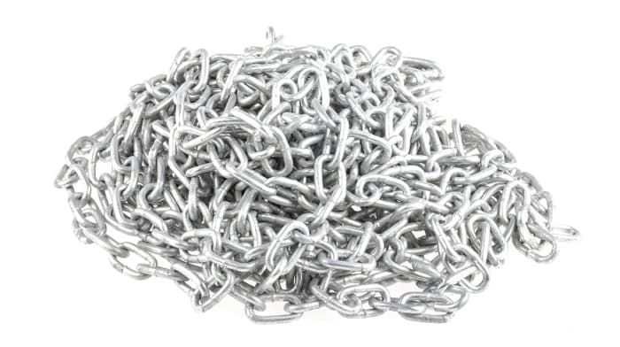 10m galvanised steel chain,19Lx4mm