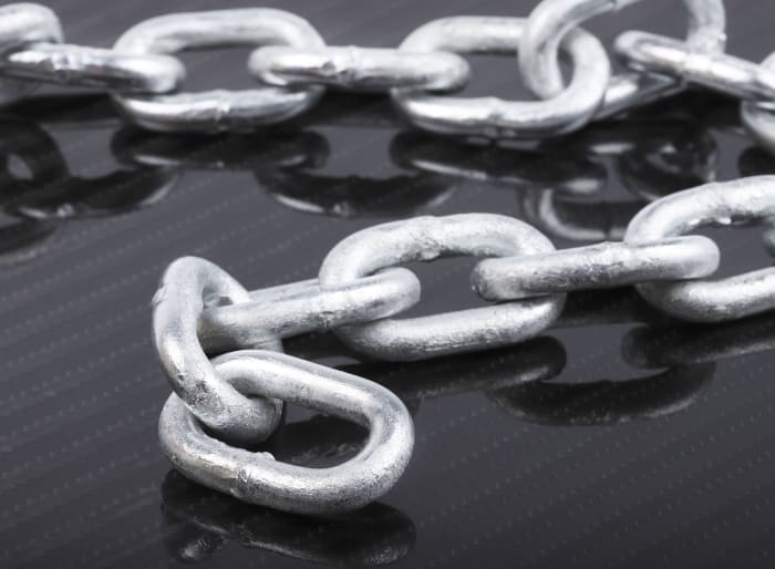 RS PRO | RS PRO Galvanised Steel Chain, 10m Length, 145 kg Lifting Load ...