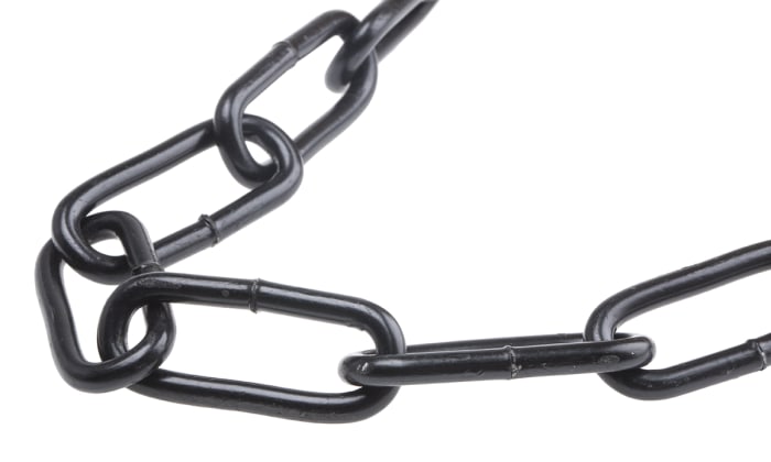 RS PRO Japanned Steel Chain, 10m Length, 85 kg Lifting Load