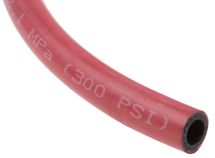 Parker Compressed Air Pipe Red Reinforced Synthetic Rubber 16mm x 5m 831 Series