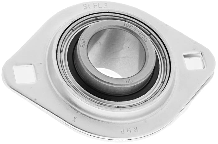 2 Hole Flange Bearing Unit, SLFL25, 25mm ID