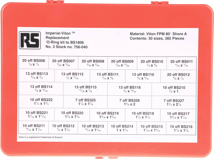 Bs1806 outlet o ring