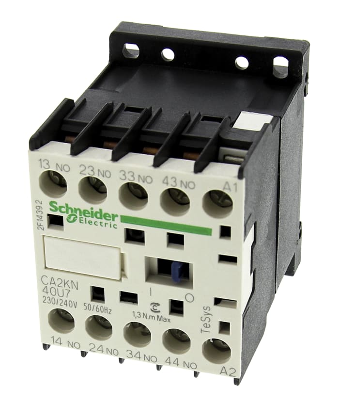Schneider Electric TeSys K CA2KN Contactor, 10 A, 4NO, 690 V ac