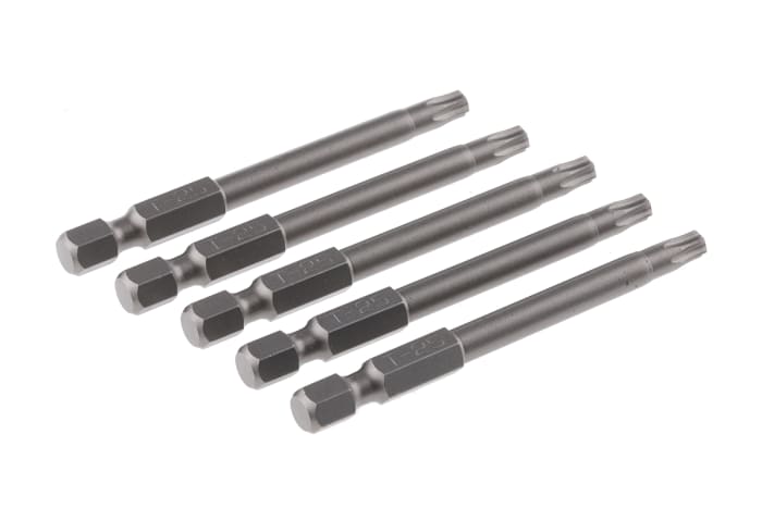RS PRO Torx Screwdriver Bit, T25 Tip, 70 mm Overall