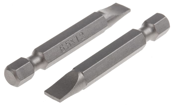 RS PRO Slotted Screwdriver Bit, SL6.5 Tip