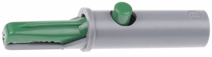 Hirschmann Test & Measurement Crocodile Clip, Brass Contact, 6A, Green