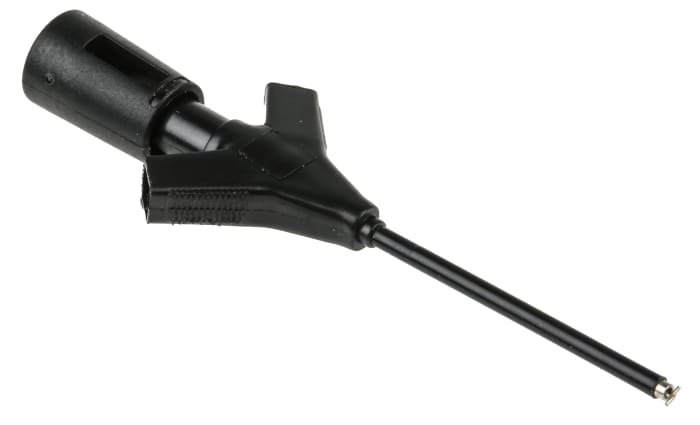 Hirschmann Test & Measurement Black Grabber Clip with Pincers, 2A, 60V dc, 2mm Socket