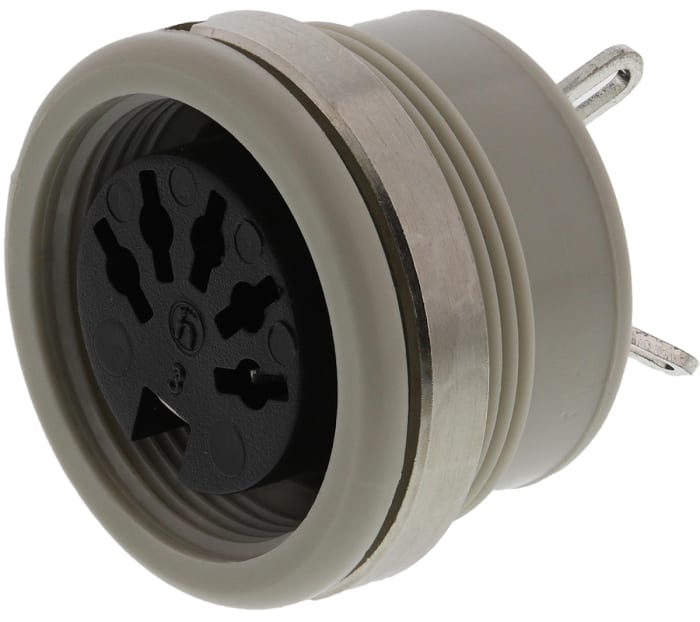 Hirschmann, MAB 3 Pole Din Socket, DIN 41524, 4A, 34 V ac/dc IP30, Screw Lock, Female, Panel Mount