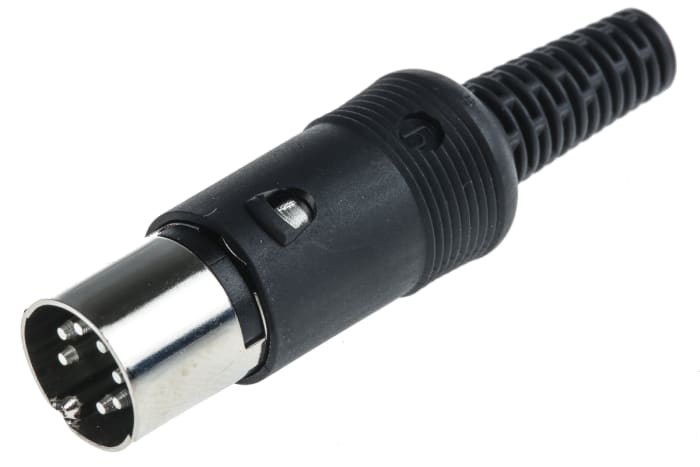 Hirschmann, MAS 7 Pole Miniature Din Plug, DIN 45329, 4A, 34 V ac/dc IP30, Male, Cable Mount
