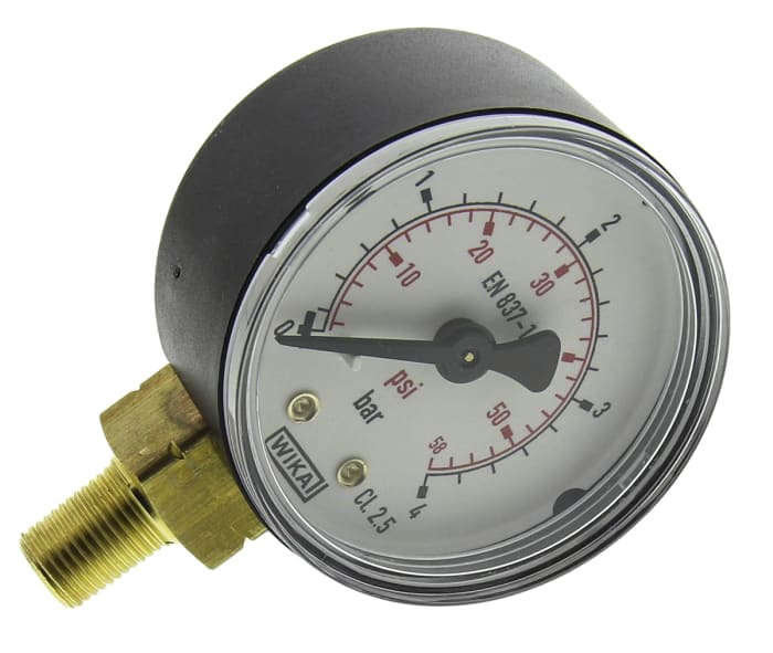 8327494 WIKA WIKA Bottom Entry Pressure Gauge 4bar