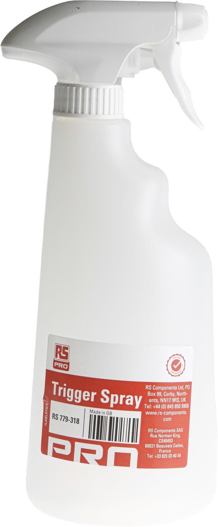 RS PRO Clear Spray Bottle, 600ml
