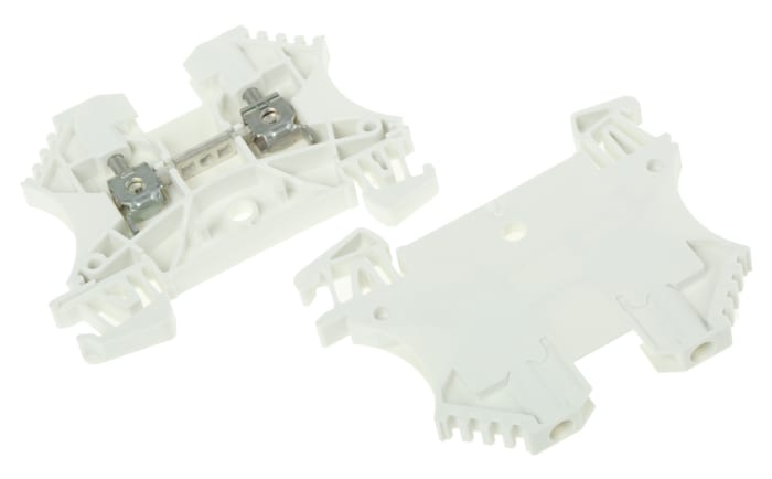 Weidmuller 1036800000 WDU Series White, 2.5mm², Single-Level, Screw Termination, ATEX