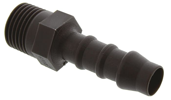 RS PRO Hose Connector, Straight Hose Tail Adaptor, BSP 1/8in 6mm ID