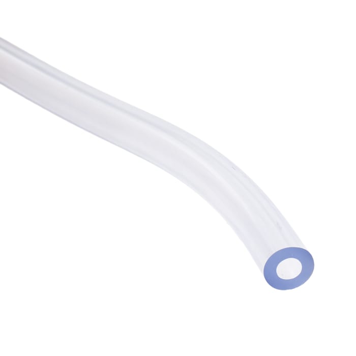 RS PRO PVC, Hose Pipe, 6mm ID, 12mm OD, Clear, 25m