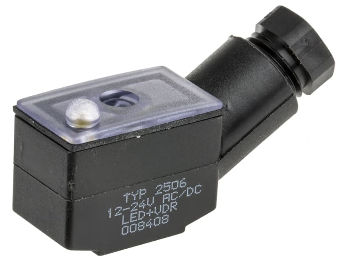 Burkert Solenoid Valve Cable Plug for use with 2506 Solenoid Valve