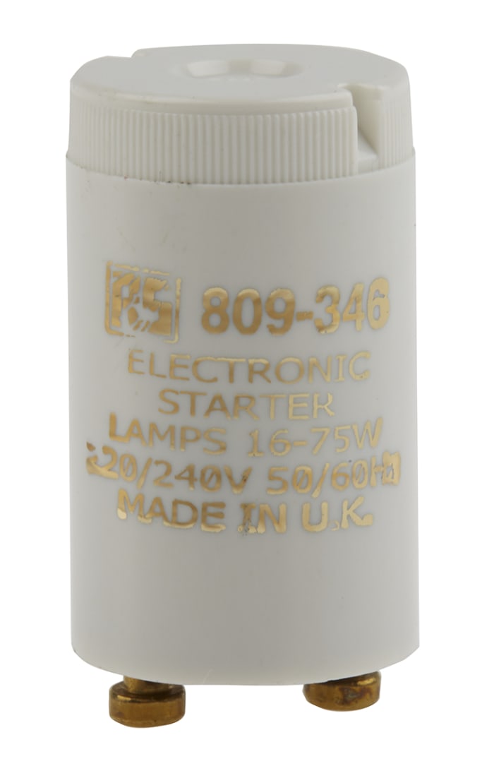 Starter pour tube fluorescent 16 → 75 W, 240 V c.a.