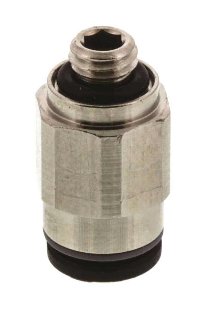 Racor neumático Legris LF3000, Adaptador de rosca recto, con. A Macho M5, con. B Encaje a presión, 4 mm