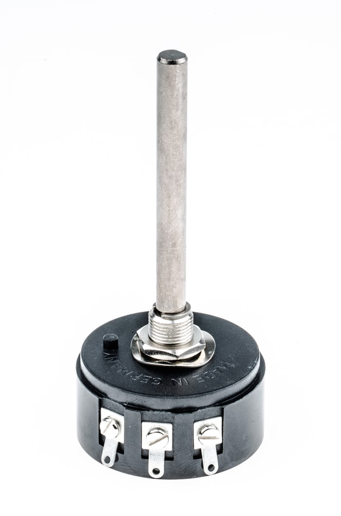 RS PRO RS PRO 2kΩ Rotary Potentiometer 1Gang Panel Mount 812825