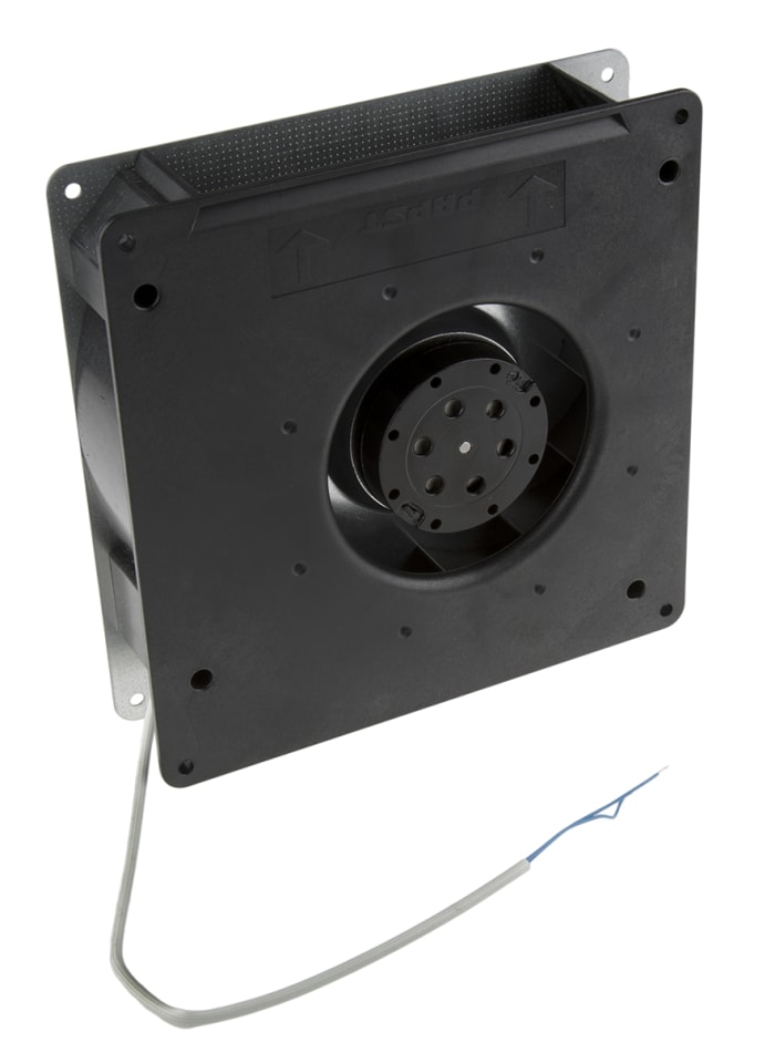 ebm-papst RG 125 N Series Centrifugal Fan, 230 V ac, 86m³/h, AC Operation, 180 x 180 x 40mm