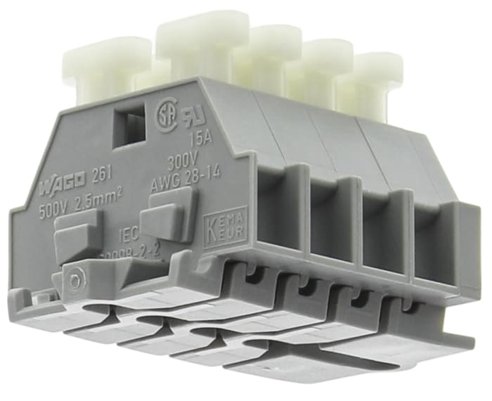 WAGO 50077016 261 Series Grey, 1-Level
