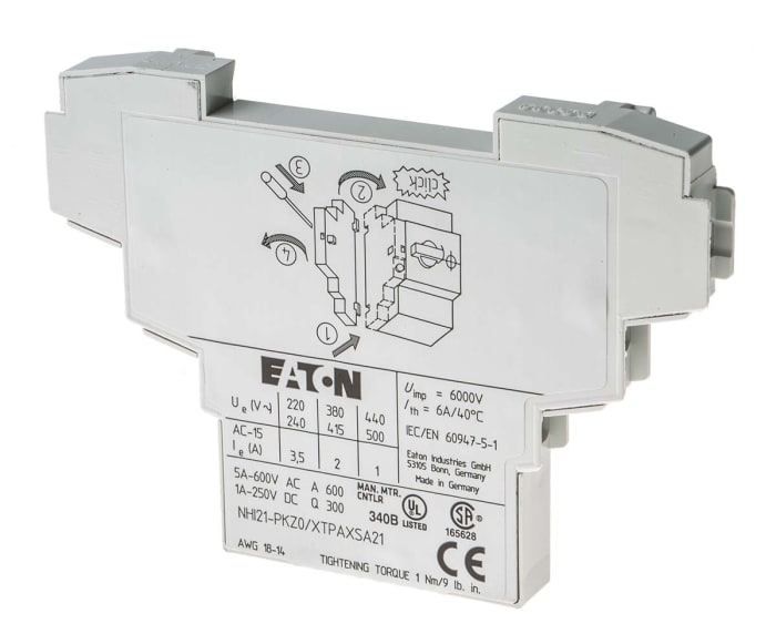 072894 NHI21-PKZ0 Eaton | Eaton Auxiliary Contact, 3 Contact, 2 NO