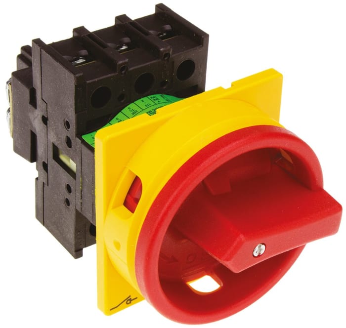 Eaton 3P Pole Panel Mount Isolator Switch - 32A Maximum Current, 15kW Power Rating, IP65