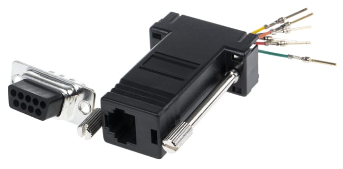 RS PRO | RS PRO D-Sub Adapter 9-Way D-Sub to Male Male RJ11 Female