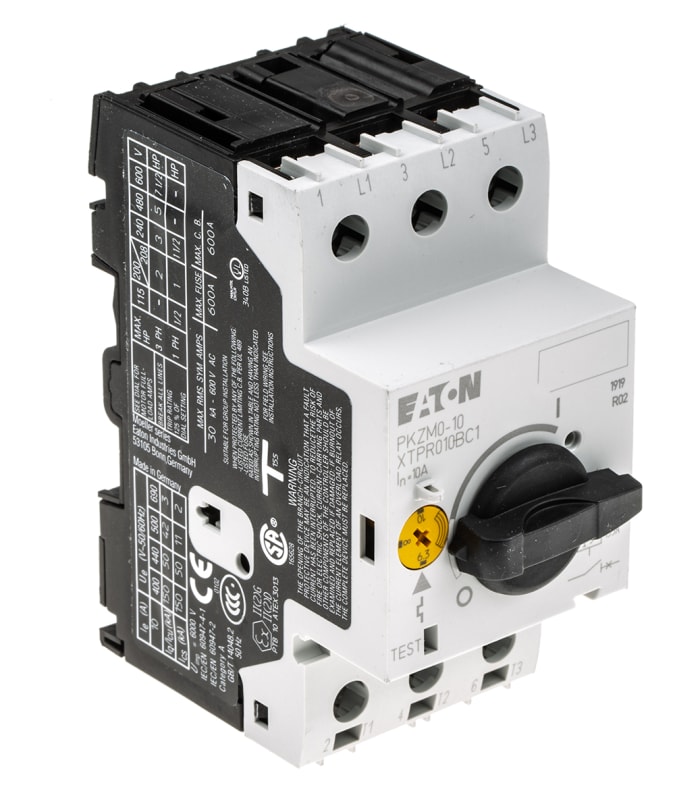 072739 & PKZM010 Eaton Eaton 6.3 → 10 A Motor Protection Circuit