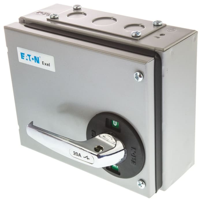 Eaton 3P+N Pole Isolator Switch - 20A Maximum Current, IP40