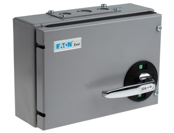 Eaton 3P+N Pole Isolator Switch - 32A Maximum Current