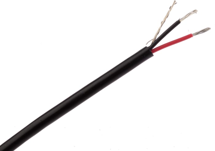 Belden8451 Series Line level Low Voltage signal Cable, 0.33 mm² CSA, 3.51mm od, 304m, Black