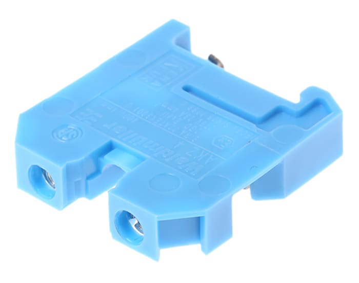 Weidmuller 0294380000 AKZ Series Blue, 0.22 → 4mm², Single-Level, Screw Termination