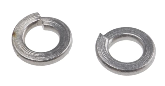 RS PRO A2 304 Stainless Steel Locking Washers, M2.5