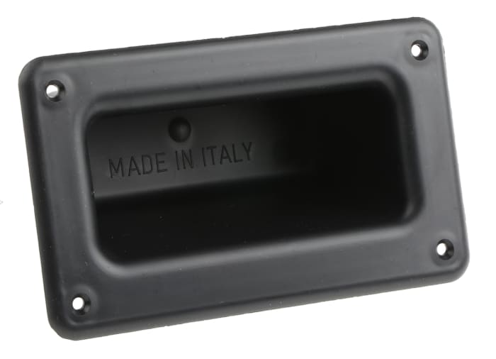 Asa 130mm de plástico negro para panel