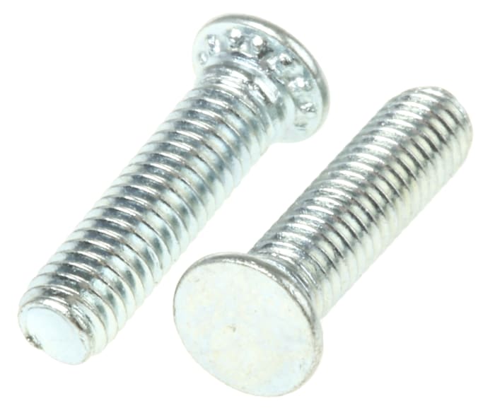 Goujon autosertissable M3 x L. 12mm RS PRO, dia. 4.6mm Acier Galvanisé et passivé