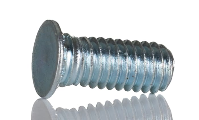 Goujon autosertissable M4 x L. 10mm RS PRO, dia. 5.9mm Acier Galvanisé et passivé