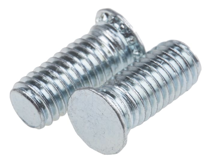 Goujon autosertissable M5 x L. 12mm RS PRO, dia. 6.5mm Acier Galvanisé et passivé