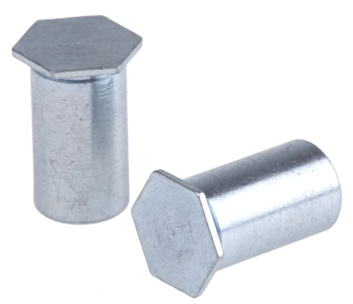 RS PRO Steel Zinc Plated Self-Clinching Standoff, M3