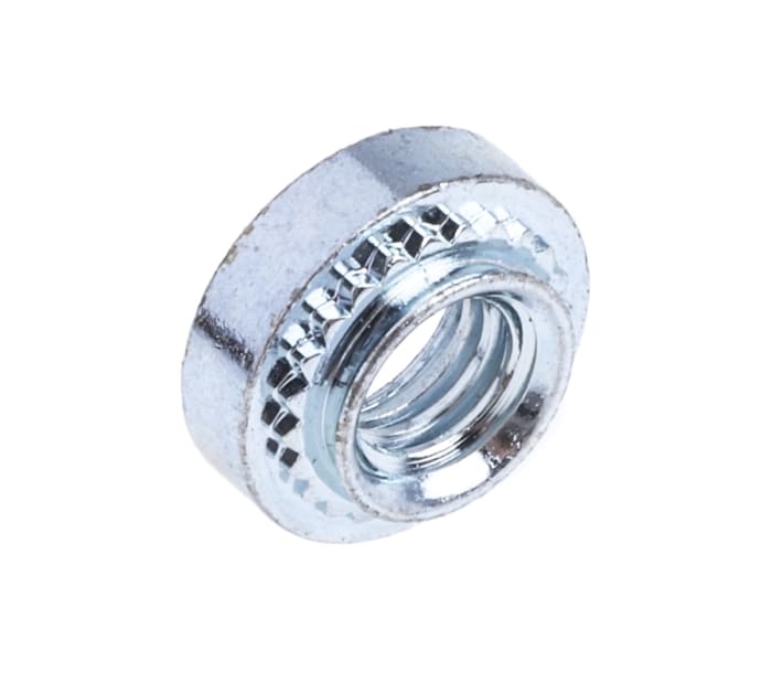 Écrou à sertir M4 RS PRO, épaisseur panneau 2.3mm Acier Passivé, zinc