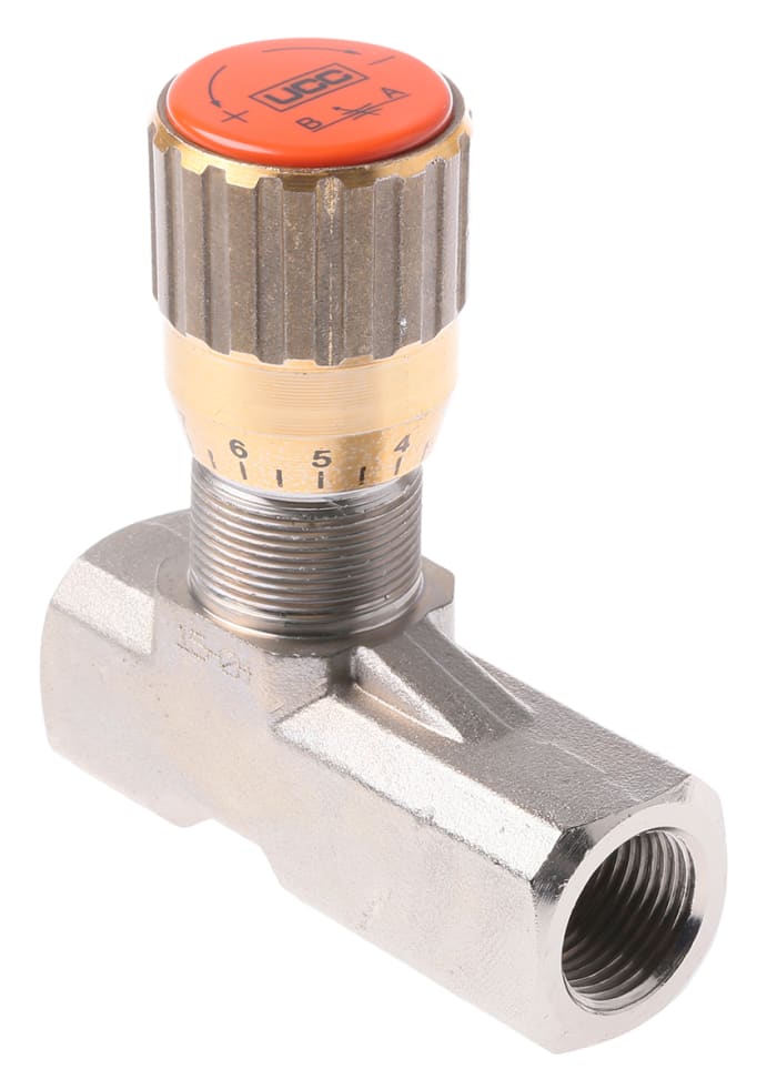 Vanne de régulation du débit hydraulique Parker, réf 2001, G 3/8, 210 bar Bars