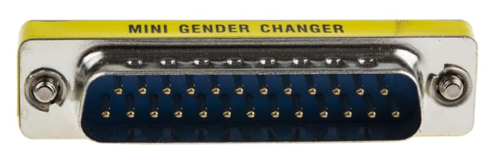 RS PRO D Sub Adapter Male 25 Way D-Sub to Female 25 Way D-Sub